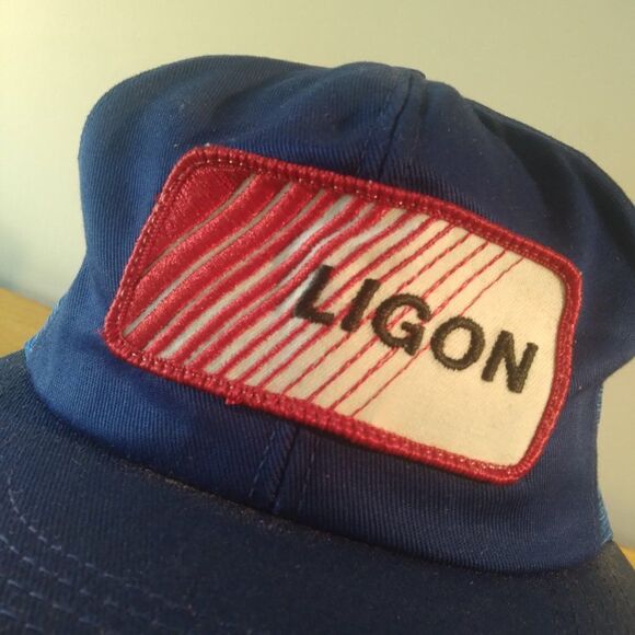 Vintage K Brand Ligon Patch Snap Back Trucker Hat - Picture 2 of 8